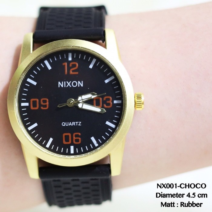 Unik Jam tangan pria NIXON tali karet rubber sporty model grosir terlaris Diskon