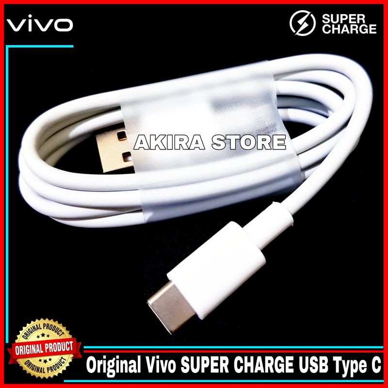 Kabel Data Vivo T1 5G T1 Pro 5G X80 Y21A Y21T Y75 5G ORIGINAL 100% Fast Charging Type C