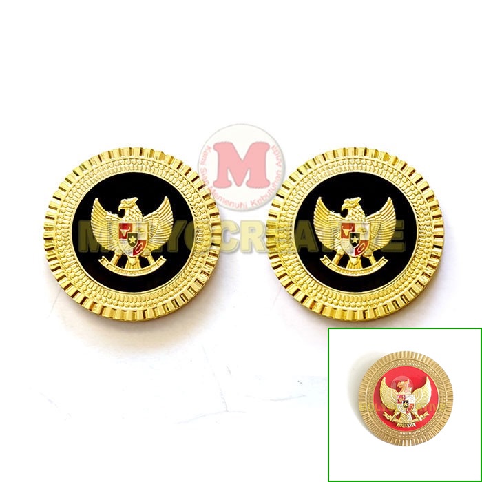Pin Garuda Indonesia Lencana Pin Garuda Magnet Model Bulat Murah