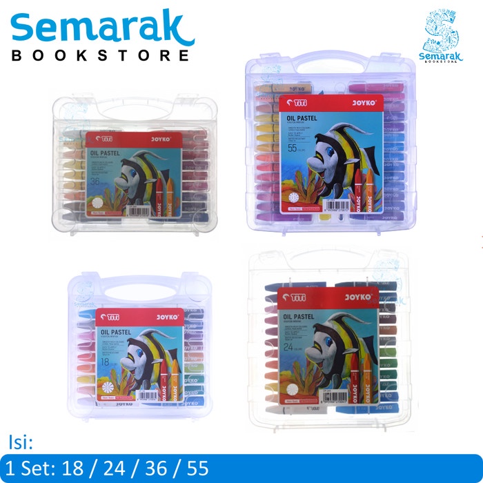 

Produk Krayon Tanpa Racun Joyko Titi Oil Pastel 12 / 18 / 24 / 16 / 55 Warna Hemat
