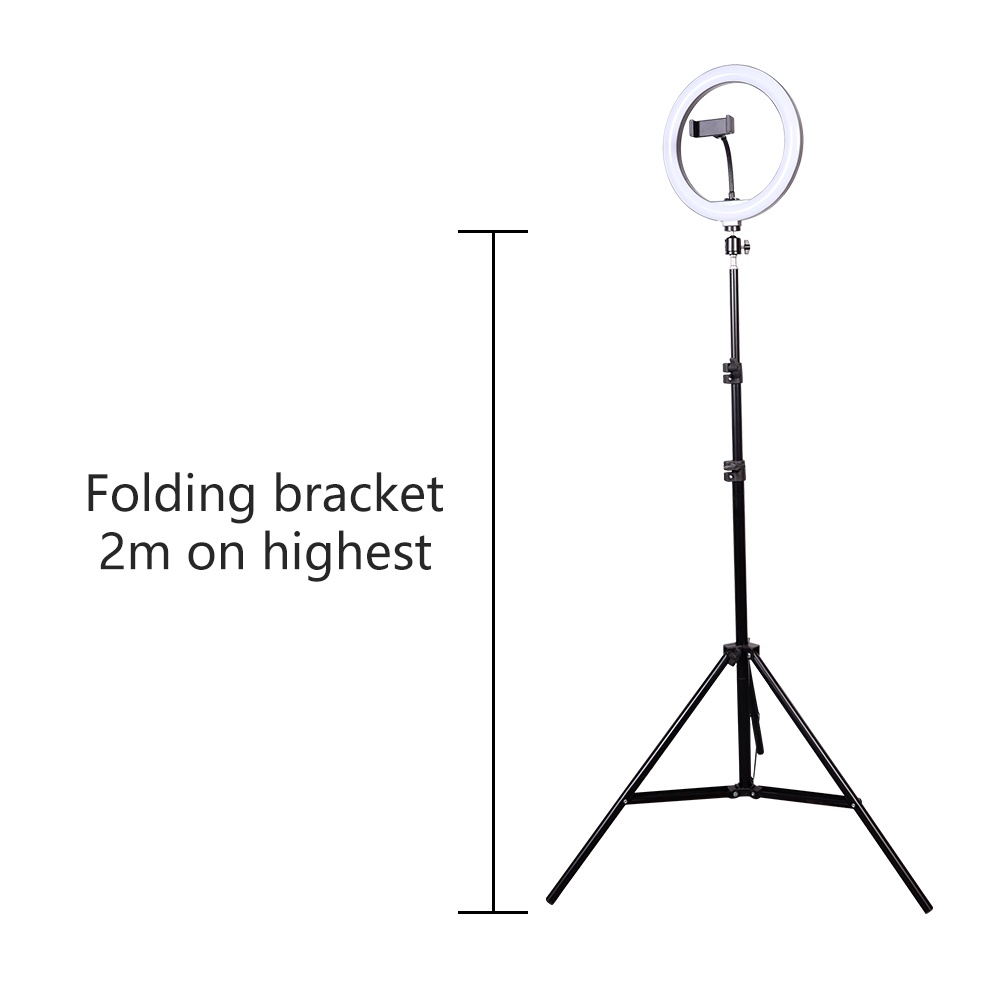 Ring Light Make Up Stand Tripod Lampu Selfie Vlog 26cm LED - Dreal Entrepreneur