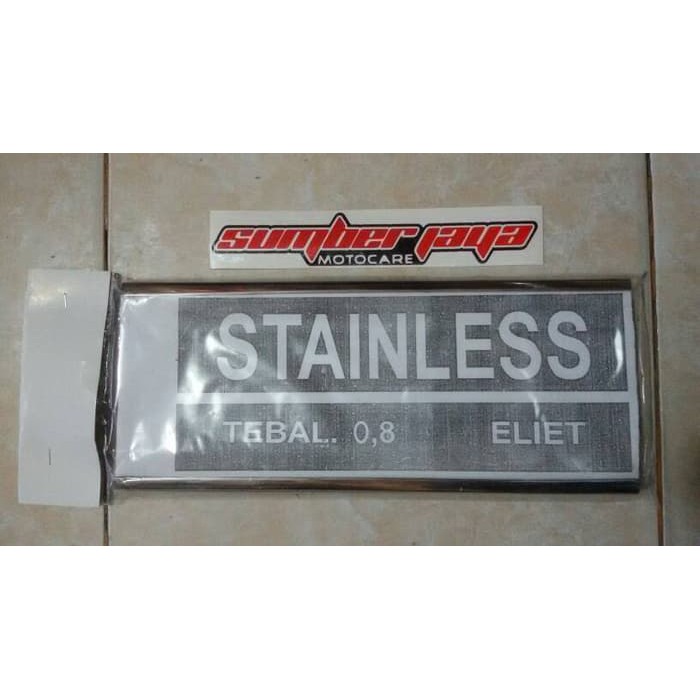 Cover Plat Nomor Stainless Motor
