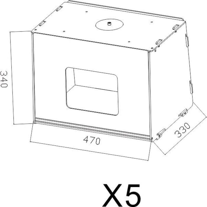 Mini Photo Studio Box medium - studio foto tenda