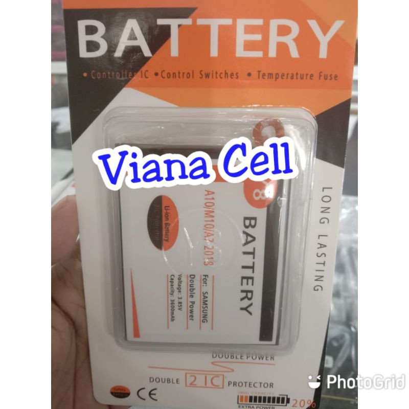 DOBEL BATERAI BATREI SAMSUNG A10 M10 A750 A7 2018 DOUBLE POWER Y8