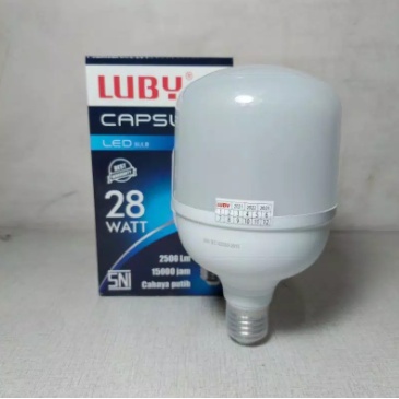 LUBY Lampu LED Capsule Bohlam 28Watt - Cahaya Putih LED 28W