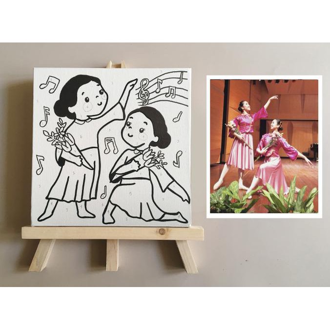

New! Custom Cute Portrait/ Paint By Number / Art Set Termurah