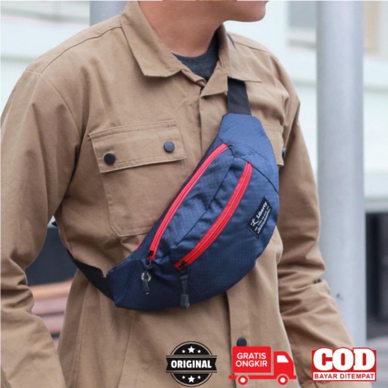 ARG Tas Selempang Pria Cowok Slingbag Tas Hp Kecil Tas pinggang Tas Bahu Tas Dada Slempang Distro