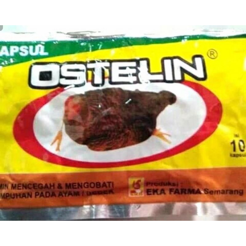 2 SASET OSTELIN 20 BUTIR OBAT AYAM LUMPUH LEMAS VITAMIN TULANG KAKI SAYAP BURUNG MERPATI KALEK CALCIUM TULANG ASLI ORI EKA FARMA