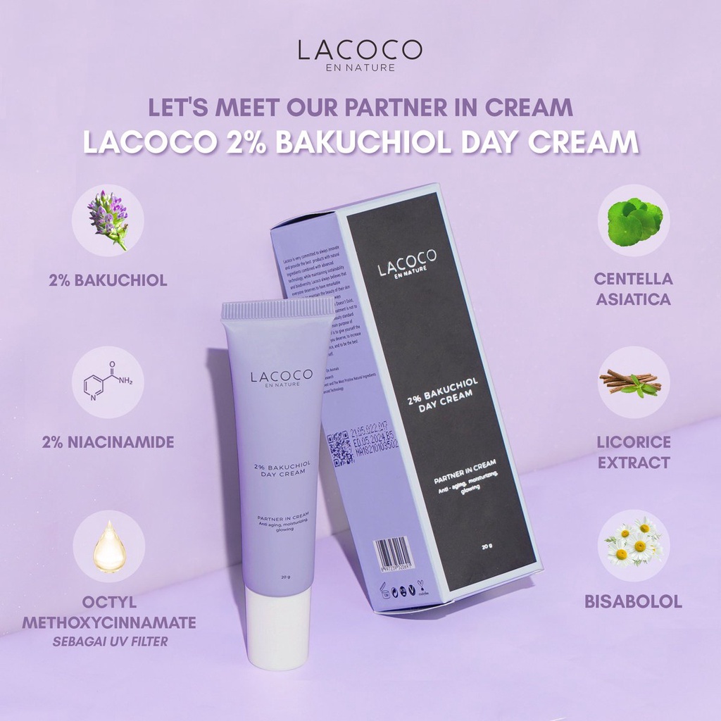 LACOCO 2% BAKUCHIOL DAY CREAM | LACOCO SERIES LACOCO NASA LACOCO ORIGINAL