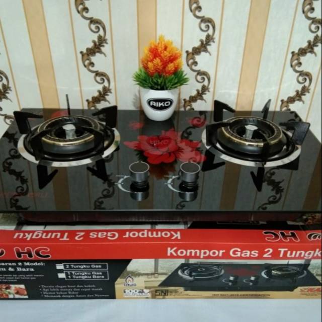 Kompor Kaca 2 tungku HC