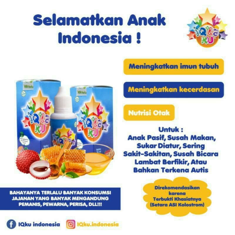 

IQku solusi anak lambat bicara lambat jalan beli 1 dapat 2