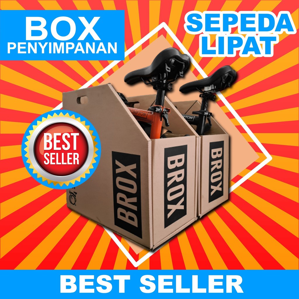 Folding Bike Box Mobile Holding Box Sepeda Tempat Sepeda Brompton
