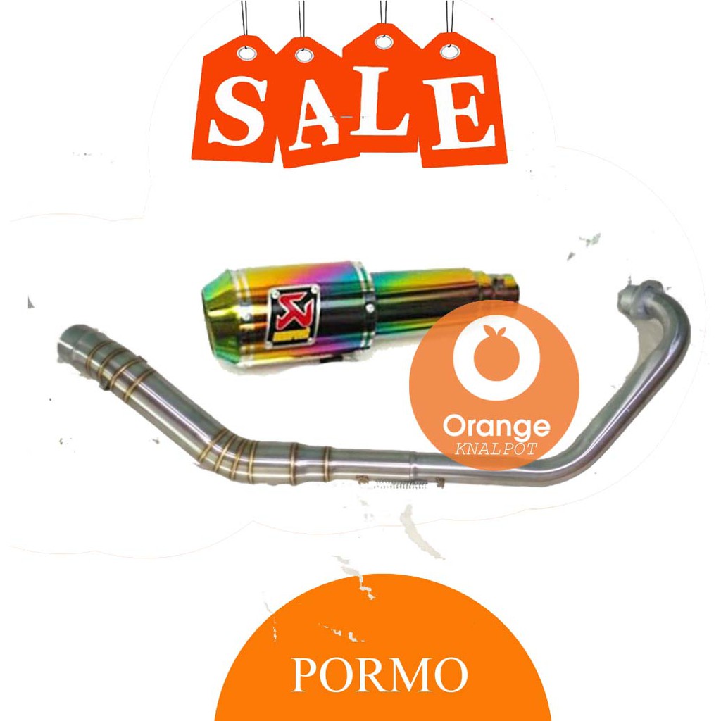 Knalpot Racing Semi Stainles Akrapovic GP M1 Pelangi Yamaha R15 v3 2017 / R15 old / Xabre