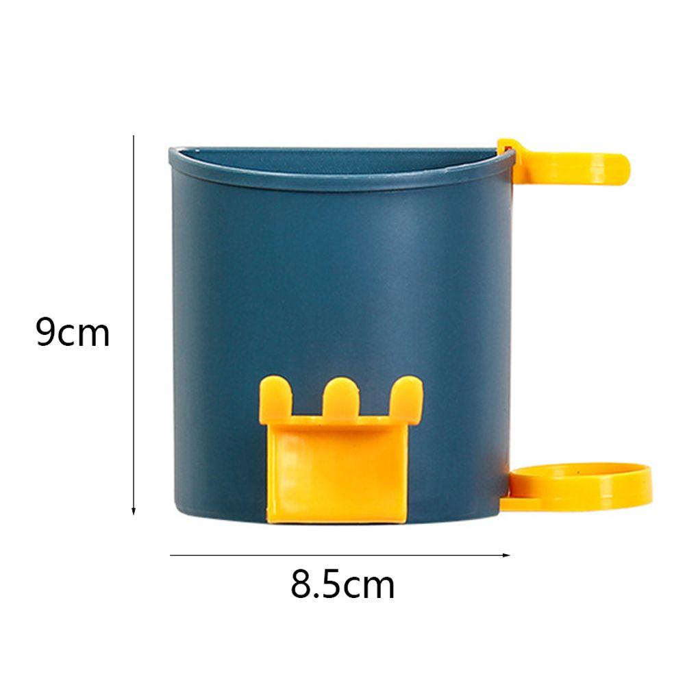 Solighter Tempat Sikat Gigi Rumah Tangga Home &amp; Living Self-adhesive Aksesori Kamar Mandi Drain Rak Penyimpanan Odol Multi-Fungsional