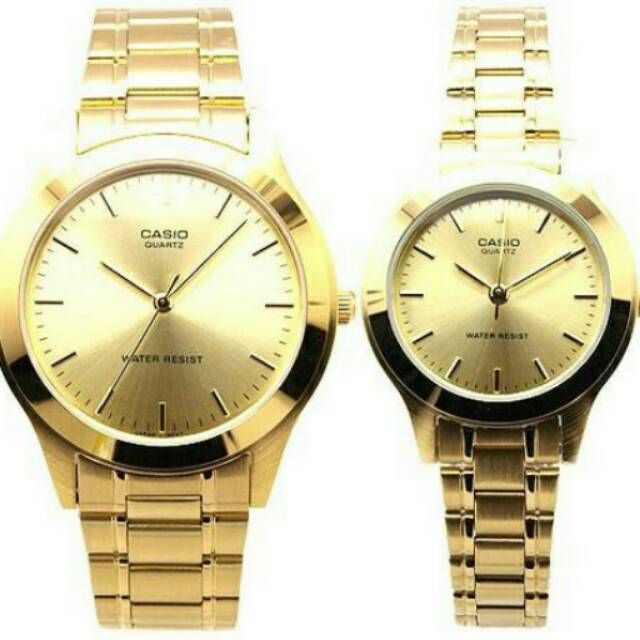 Jam Tangan Casio Original Couple Pria&amp;Wanita MTP&amp;LTP-1128N-9A (Harga Sepasang)