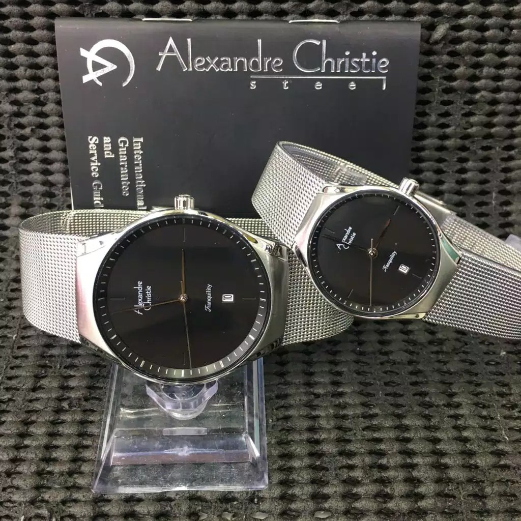 AC (alexandre Christie) AC 8571 couple original stainless steel silver