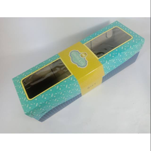 

Dus kue bolu gulung Gretel Lux/box cake/kotak kue30x9x8,5