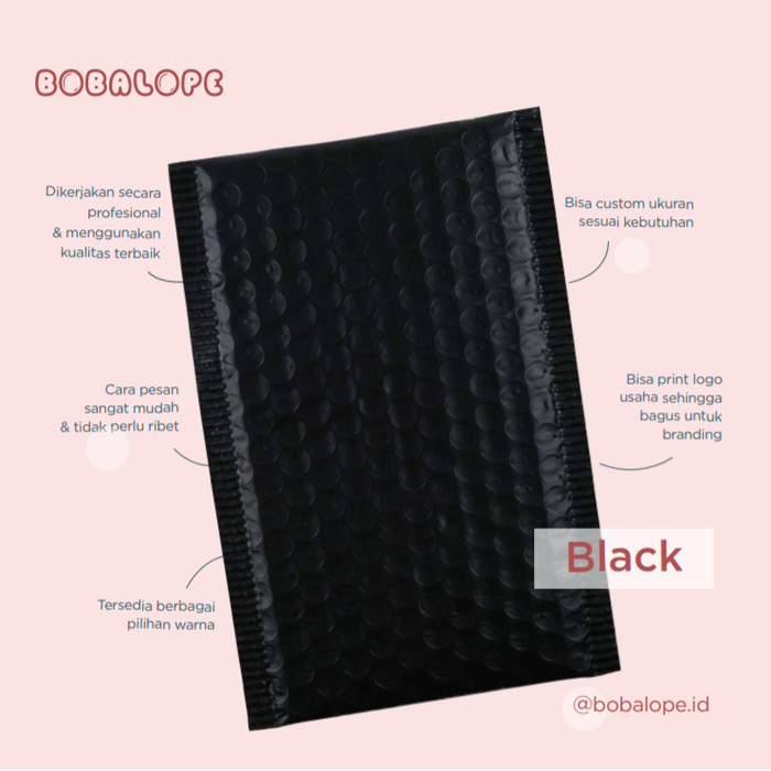 

Utrs0e4 Black Bubble Poly Mailer Packaging - 32X46 Cm (Tanpa Custom Printing) As71S0D