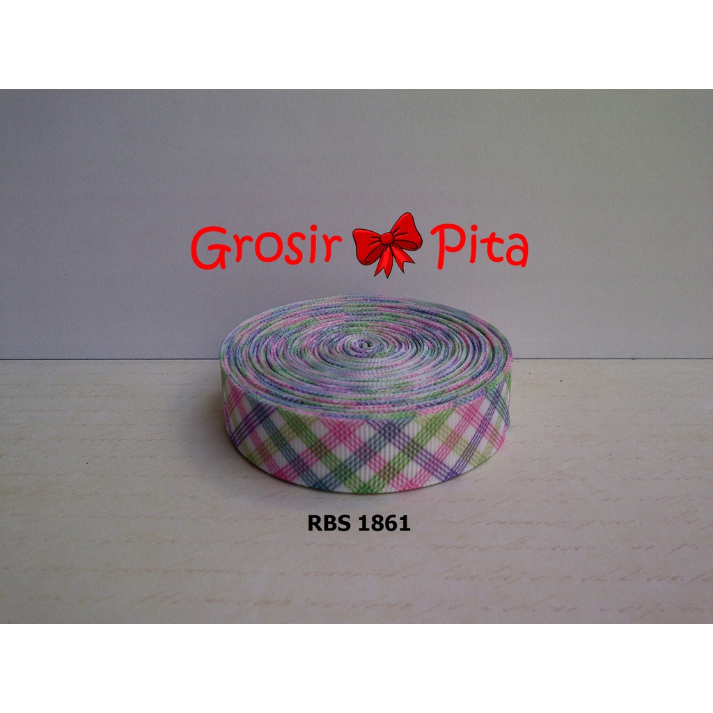 

(25 yard) Pita Grosgrain Motif RBS 1861 | Toko Bahan Craft | Grosir Pita