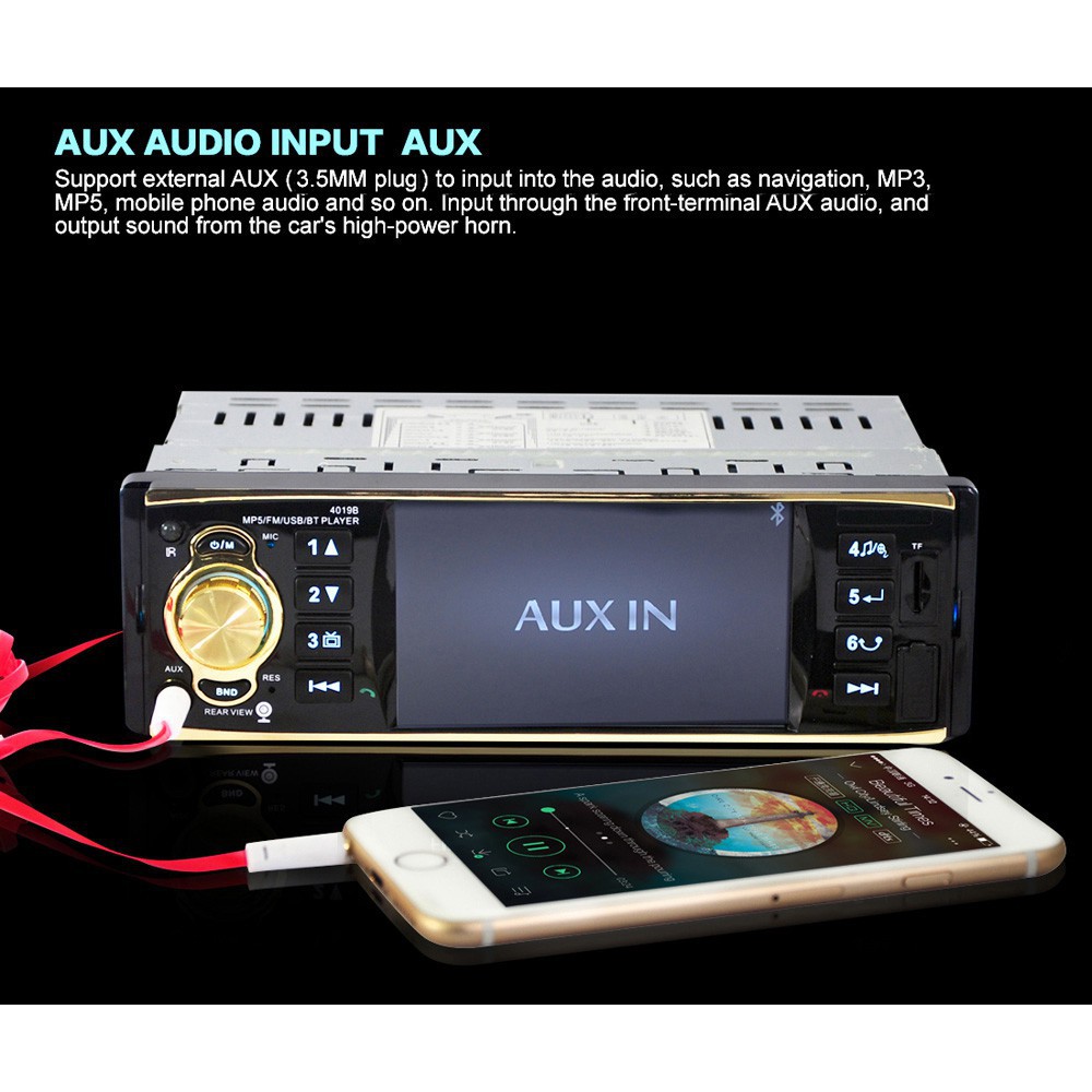 AUDIO TAPE MOBIL BLUETOOTH USB AUX FM RADIO 4 1 INCH REAR VIEW CAMERA - AUDIO & VIDEO MOBIL - AKSES-