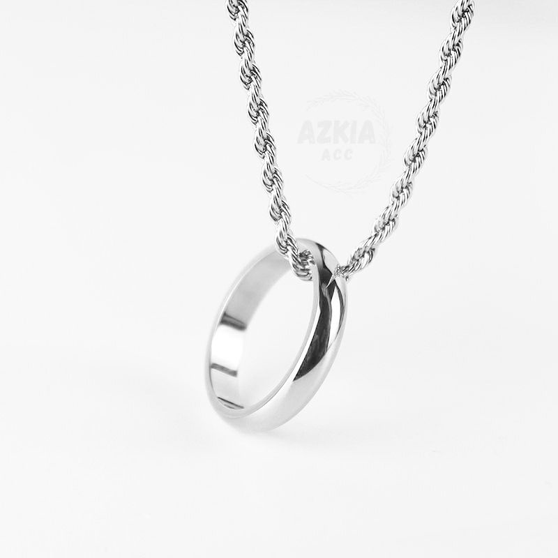 ✅Cod Kalung Titanium Pria Terbaru Kalung Titanium Pria Korea Kalung Anti Luntur Kalung Pria Terlaris