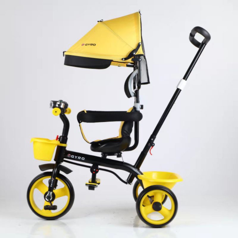 SEPEDA STROLLER ANAK GYRO 101C/ GYRO 1122C - SEPEDA RODA TIGA ANAK TEMPAT DUDUK BISA DIPUTAR - STROLLER ANAK - SEPEDA ANAK