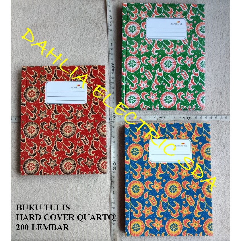 

BUKU TULIS HARD COVER QUARTO 200 LEMBAR PAPERLINE