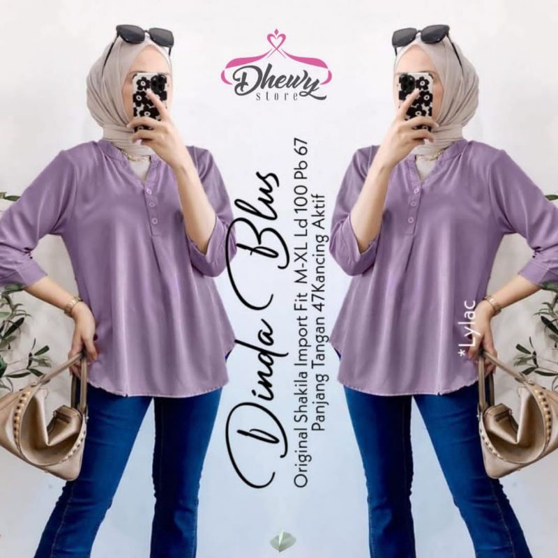 Dinda blus by Dhewy blouse bahan shakila import