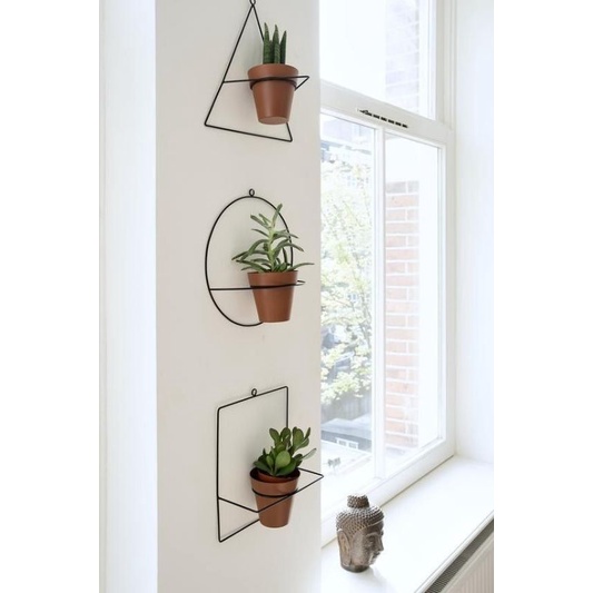 Rak / holding pot bunga tempel dinding minimalis