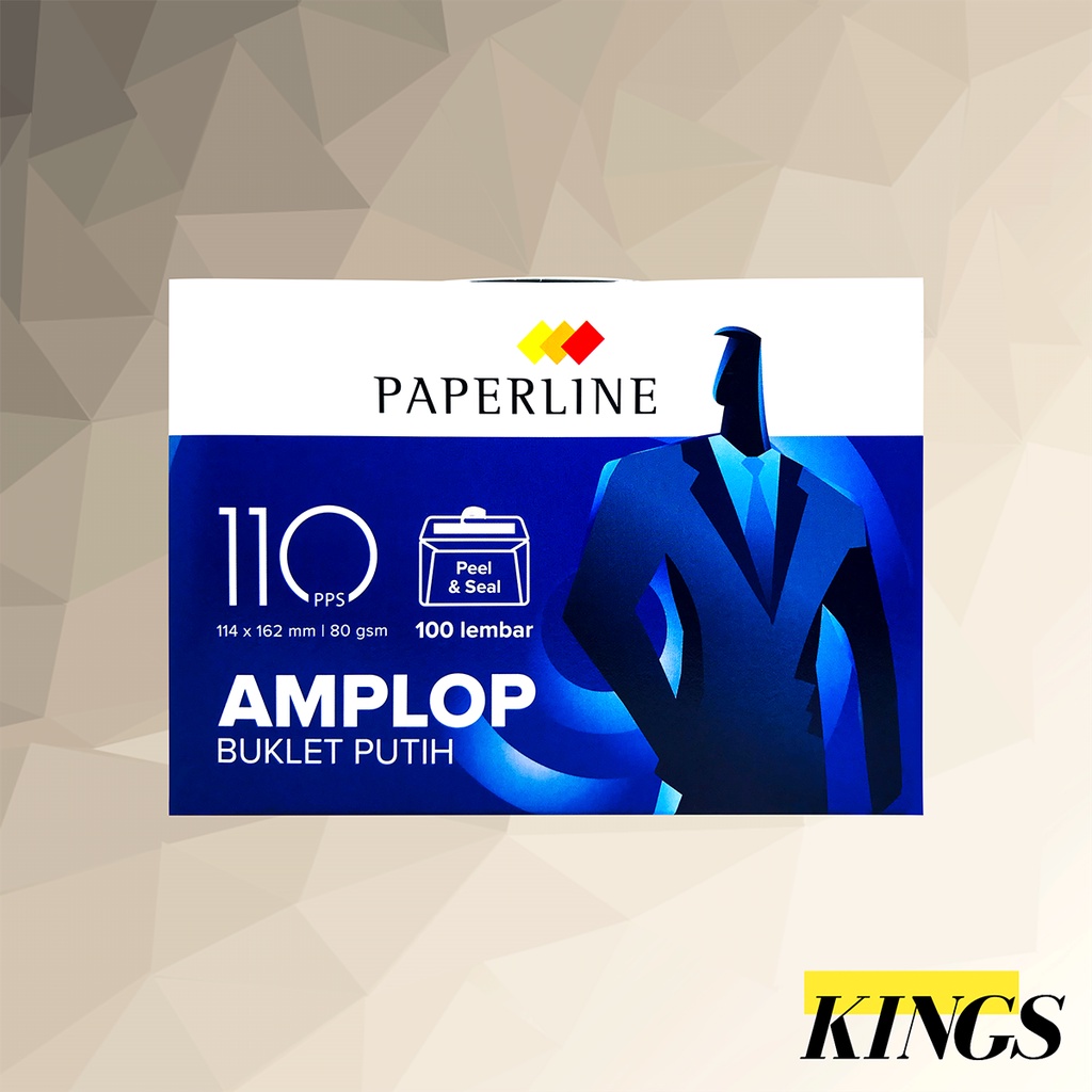 

Paperline Amplop Buklet Putih 110 PPS 114 x 162 mm