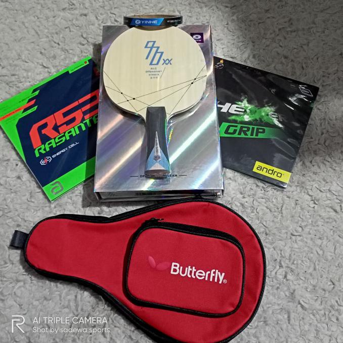 Diskon Paket Bet Pingpong Tenis Meja Yinhe 970Xx Alc Karet Andro Ori + Bonus