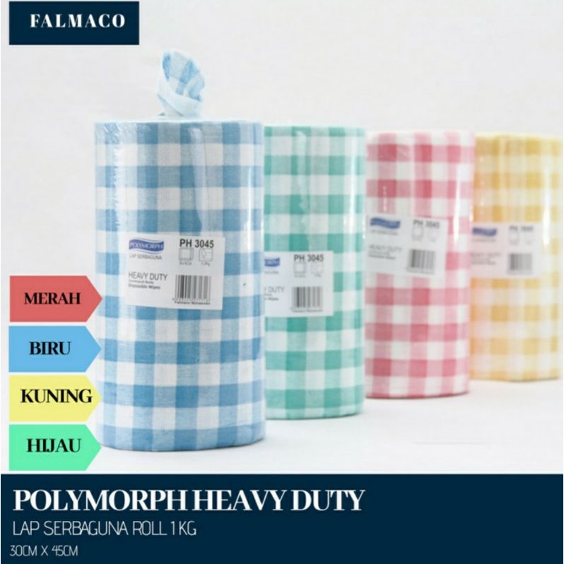 Lap Serbaguna Disposable Wipes Polymorph Heavy Duty Roll