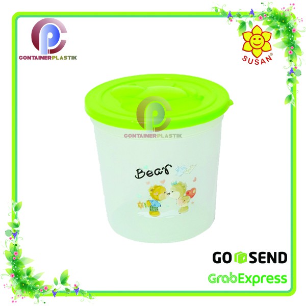 Toples Plastik - Toples Permen - Toples Mini - Toples Bulat Fruity- Susan