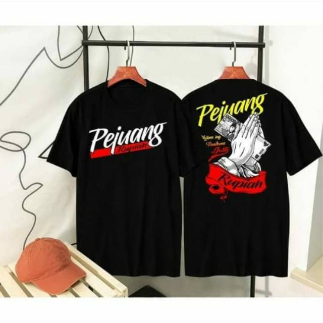 Kaos sablon pejuang rupiah tangan