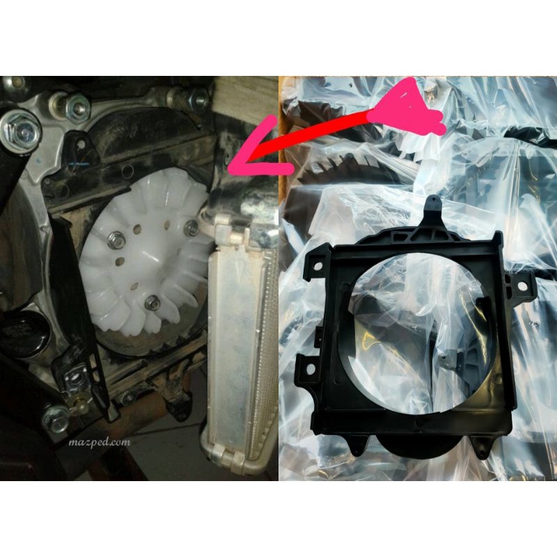 dudukan radiator Vario 125 fi Vario 150 fi