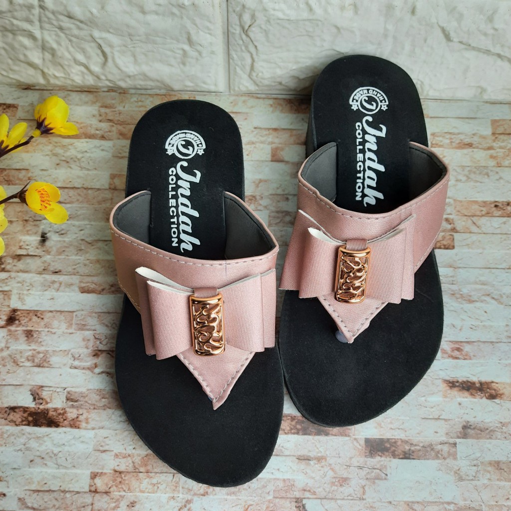[TAMAN SEPATU TRENDY MURAH] SANDAL ANAK SPONS TINGGI PITA 3 4 5 6 7 8 TAHUN KAX02
