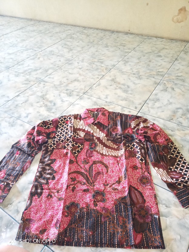 Batik Couple Kebaya Tunangan Ayudia Merah Lamaran Wisuda Kondangan