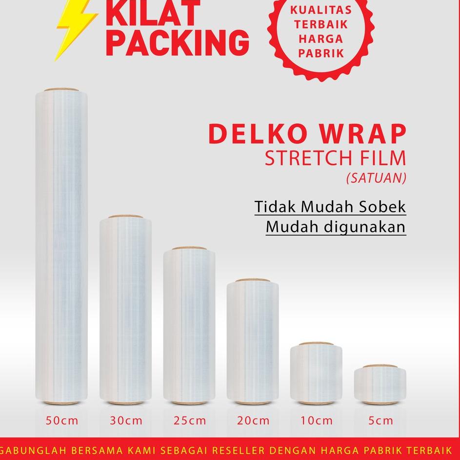 

Flash Sale Stretch Film 50 CM x 300 M Plastik Wrapping SATUAN