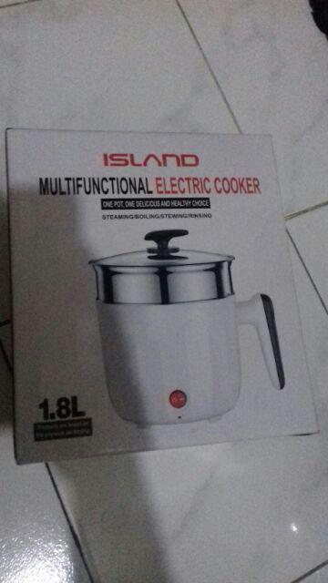 Panci Elektrik Keramik 1.8 Liter | Panci Listrik | Panci Serbaguna | Panci Kukus