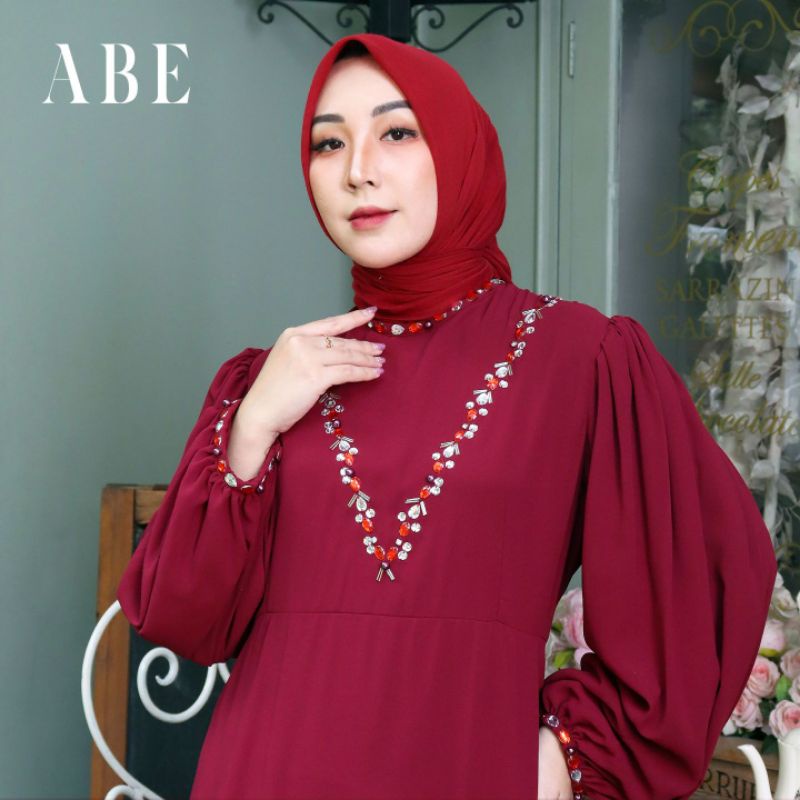 FASHION MUSLIM//NUHA DRESS PAYET//Kode AB