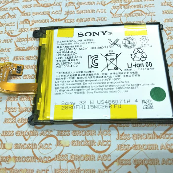 Baterai Battery Batre ORIGINAL SONY XPERIA Z2 D6502 D6503 D6543 L50W