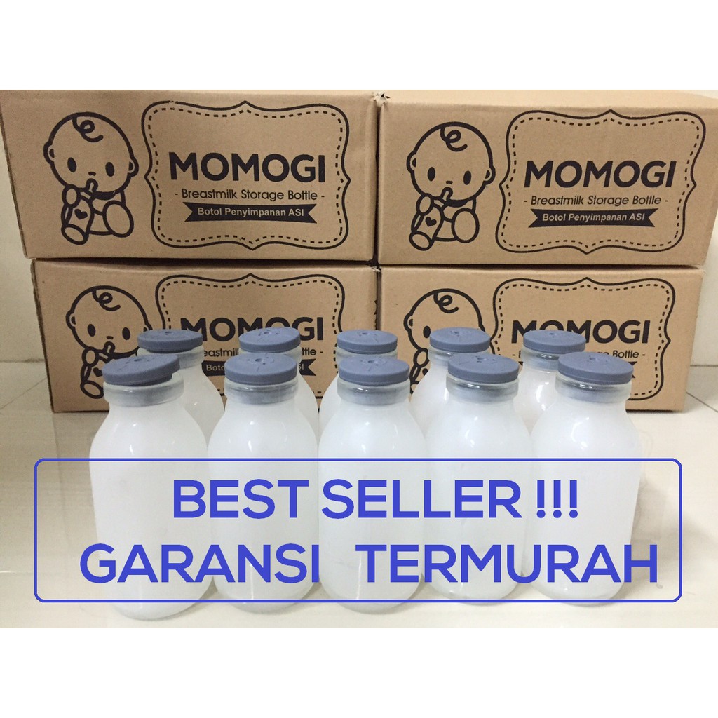 BOTOL ASI MOMOGI  &quot; ORIGINAL &quot; 10 PCS   FREE BUBBLE / BOTOL ASI BKA ISI 8 PCS