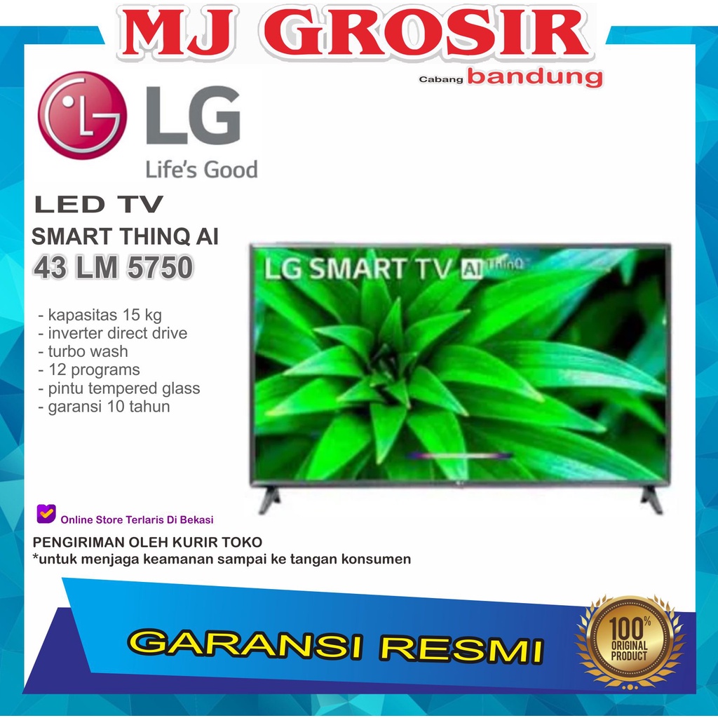PROMO LED TV LG 43" 43LM5750 43 INCH USB MOVIE FHD SMART TV THINQ AI