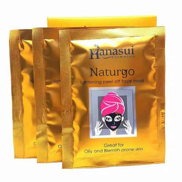 HANASUI NATURGO PEEL OFF MASK 10Gr - Masker Lumpur