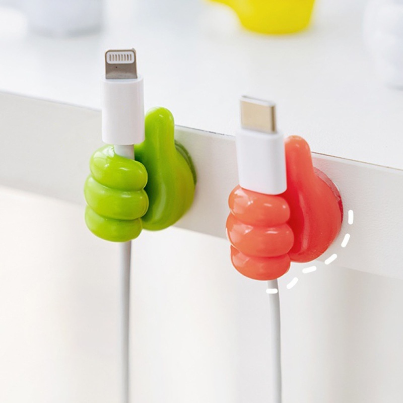 Klip Holder Kabel USB Bahan Silikon Untuk Mouse Dan Headphone