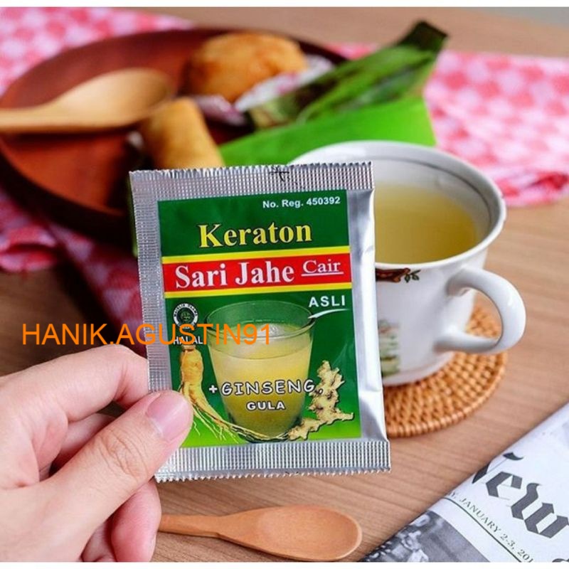 

Sari Jahe Cair Keraton 30ml (isi 12 pcs) / Minuman Jahe Cair Instan SS91