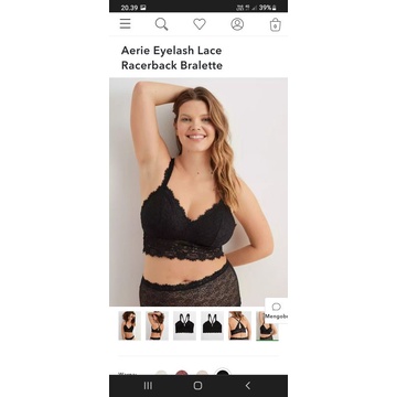 aerie lace bra racerback