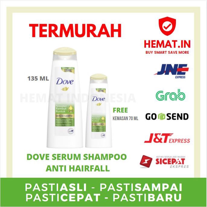 Jual DOVE SERUM SHAMPOO ANTI RAMBUT RONTOK BELI 1 GRATIS 1 KEMASAN 70 ML Shopee Indonesia