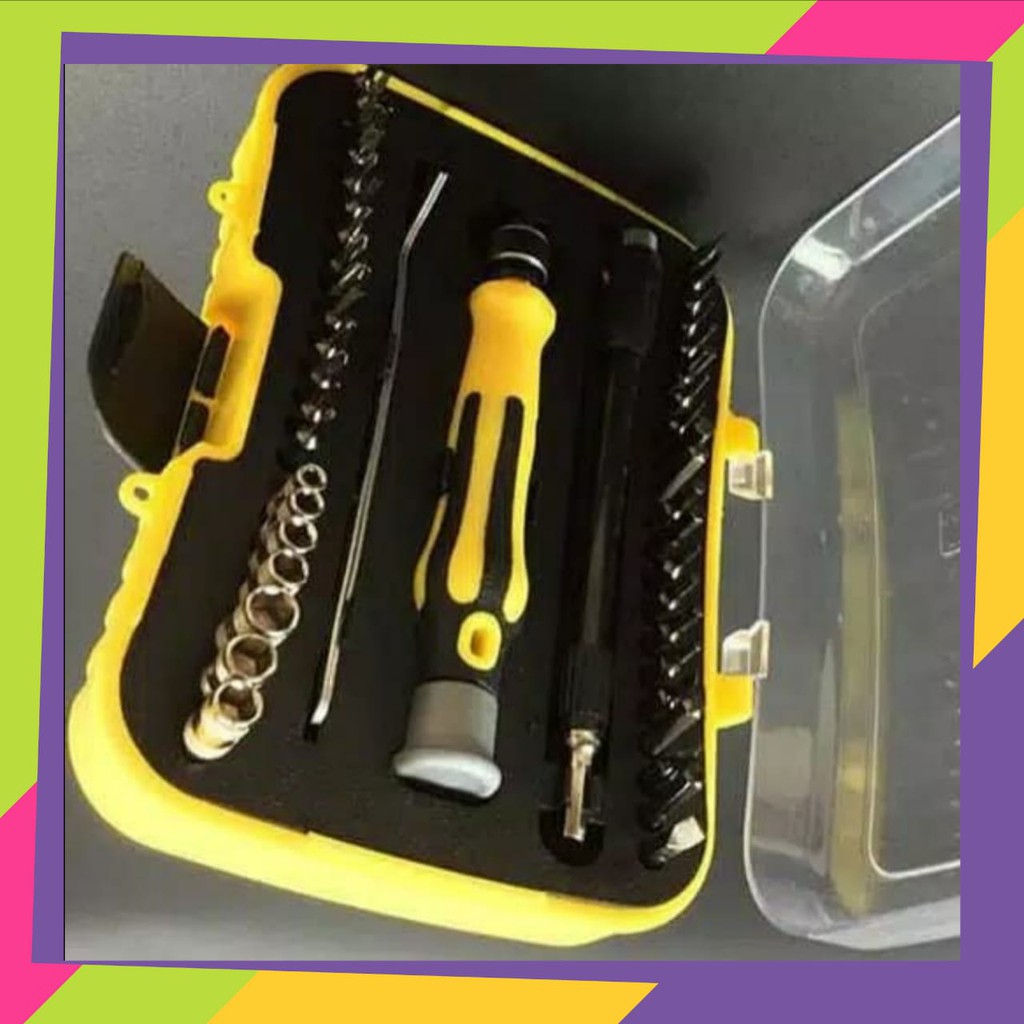 JNT Screwdriver Repair Tool Kit Set / Obeng Set Reparasi 45 in 1 Original