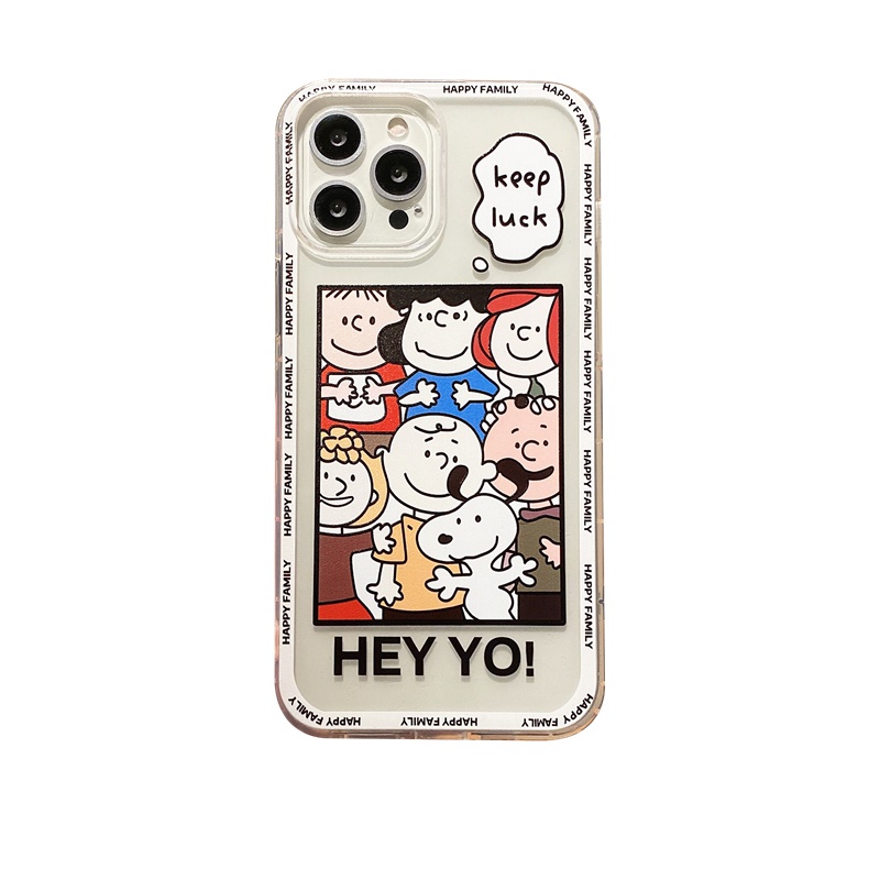 Hey Yo Snoopy &amp; Charlie Silicone Case OPPO A3S A31 A5 A9 A7 AS5 A12 A11K A5 A76 A33 F9 A52 A92 F11 A16 A54 A74 A95 A96 A36 Reno 4 5 6 6Z 7 Realme 8 C12 C15 C25 C31 C35 9i Cover